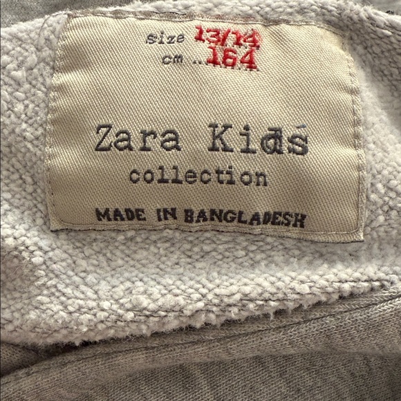 Zara Kids Hogwarts Crest Gray Hoodie - Picture 7 of 7
